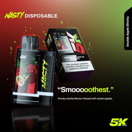 NASTY 5K Crystal - Double Apple Shisha