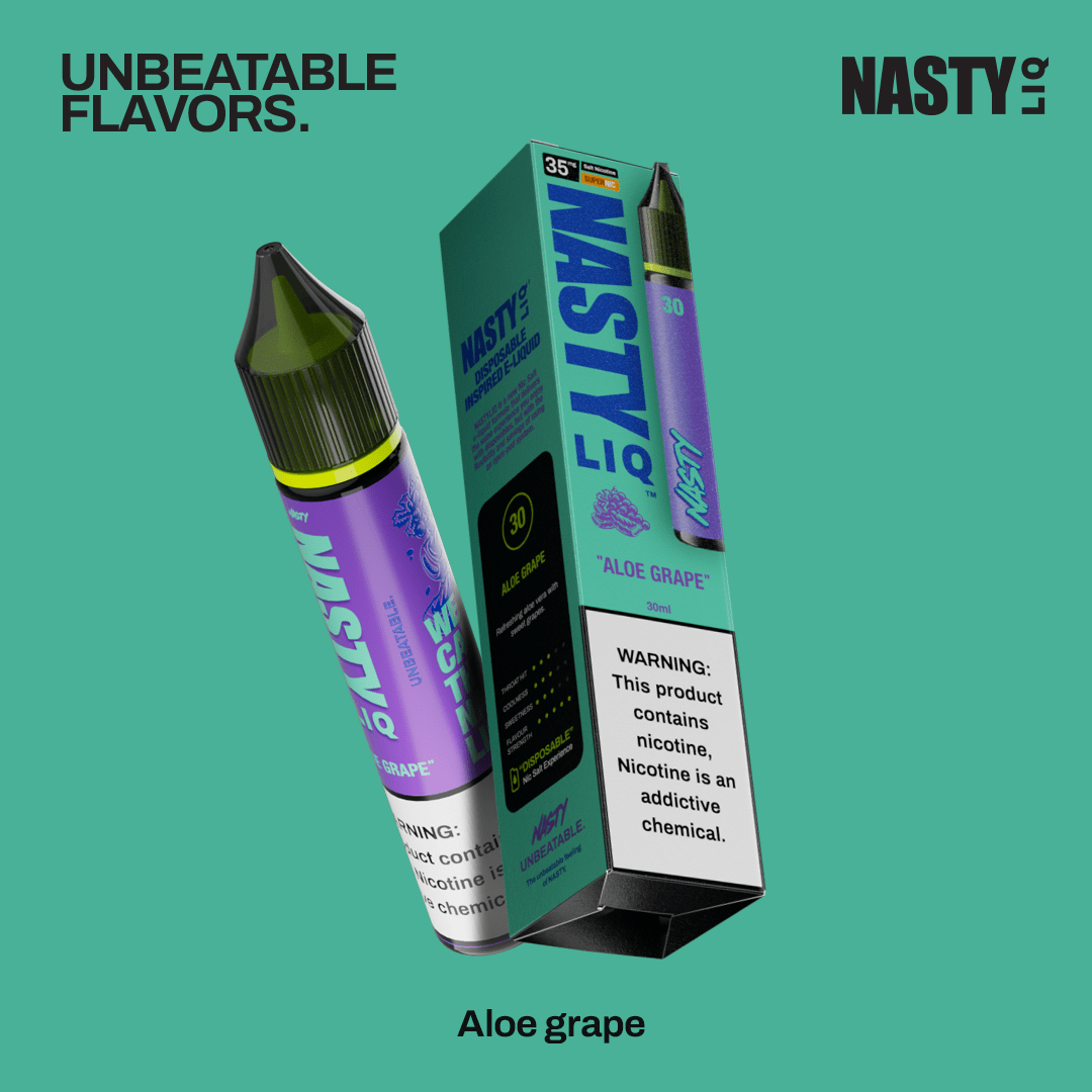 Nasty Liq 30ml- Aloe Grape 50mg - Nasty N°1 Cigarette eletronique au Maroc