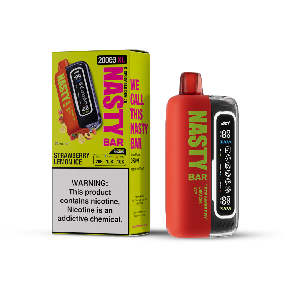 strawberry lemon ice (1) Nasty XL Turbo 20K - Strawberry Lemon Ice 50MG – Image 1