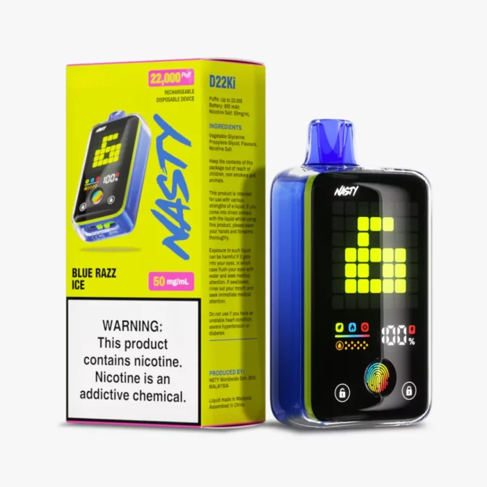 Nasty Bar D22Ki Blue Razz Ice