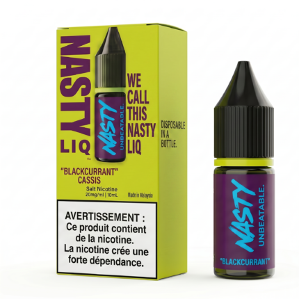 NASTY LIQ 10ML Blackcurrant ECOM WB